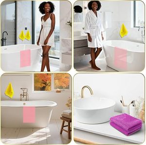 3 Pieces African Loofah Bath Sponge Long Net Exfoliating Shower Scrubber for Skin <b>Smoothing</b> Simple Design Gift Box - Product Image 4