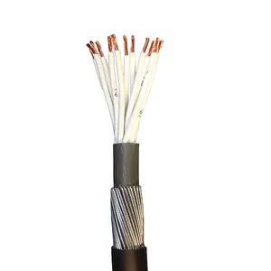 Câble de commande isolé en PVC de cuivre 1.5mm 2.5mm câble SWA blindé à 12 fils d'acier