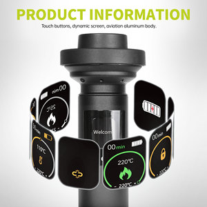 Hot Bán thiết kế thời trang hookah nhôm điện xách tay hút Phụ kiện cho khói cửa hàng sử dụng - Product Image 3