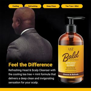 <span class=keywords><strong>Champú</strong></span> <span class=keywords><strong>para</strong></span> cabeza calva y cuero cabelludo, aceite de árbol de té, limpiador profundo de menta, alivia la picazón del cuero cabelludo <span class=keywords><strong>para</strong></span> hombres - Product Image 2