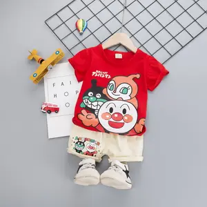 Nuevo estilo de alta calidad al por mayor ropa para niños conjuntos de Ropa niños camiseta y niños medio Pantalones