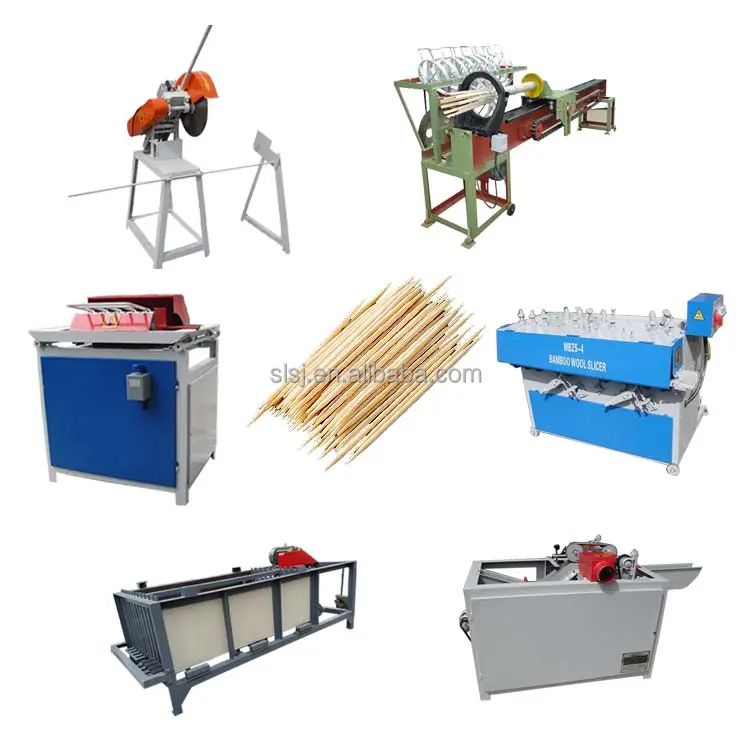 Wood Bamboo Toothpick and Chopstick Making Machine Chopstick Cutting Machine Chopstick Packing Machine
