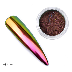 Misscheering Nail Art Métallique Pigment Poussière Colorée Chrome Poudre avec <span class=keywords><strong>Aurora</strong></span> Glitter Effet Mixte Taille Frottement Manucure Polonais - Product Image 4