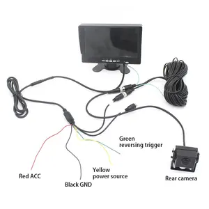 2022新着トラックカメラシステムHdLcdモニター防水Ip68TftLcdモニタートラックRvバス用7インチカメラモニター