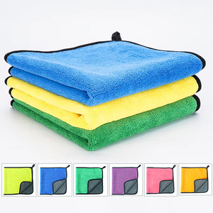 Panno in microfibra spesso 800GSM in pile corallo, super assorbente per la pulizia del bancone bar, lavaggio auto, cucina e asciugatura veicoli - Product Image 1