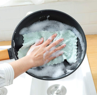 Chiffons de nettoyage multi-usages réutilisables en microfibre double face pour meubles
