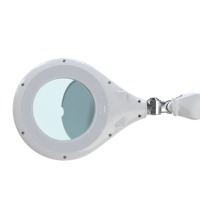 Custom 5 Diopter Daylight Led Esthetician Magnifier Lamp 1.75x 2.25x Beauty Salon Lash Extension Clamp on Magnifying Glass Light