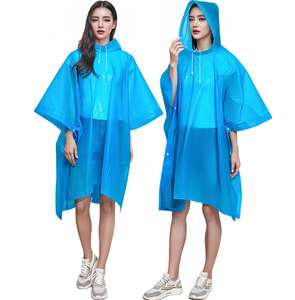 Poncho imperméable semi-transparent long de 160 g en EVA non jetable avec logo imprimé pour le <span class=keywords><strong>vélo</strong></span> et les activités de plein air - Product Image 5