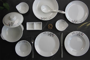 SEBEST Custom Design Chinese Traditional Dinnerware <strong>Set</strong> Eco-friendly Melamine Plate Tableware for Family Restaurant Made <strong>Plastic</strong> - Product Image 2