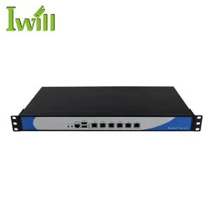 Iwall核心i3 i5 i7 pfSense硬件防火墙1U机架网络服务器，带6*1000M局域网