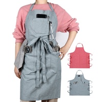 CHANGRONG – bretelles de cou réglables personnalisées, bavette Chambray, tabliers uniformes de serveuse