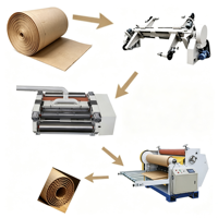 Machine automatique de fabrication de carton ondulé simple face 2 plis, machine à onduler le carton simple face très vendue