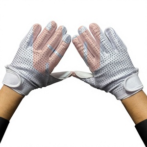 Nouveaux gants de football américain pour receveur avec paume ultra-adhésive, fermeture auto-agrippante, design en strass, options de couleur/taille personnalisées, pour hommes - Product Image 1