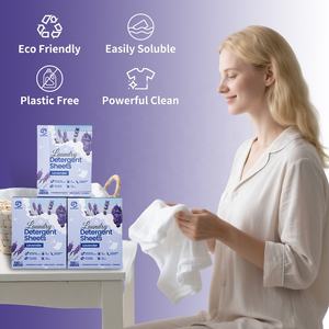 SANYUAN Eco Friendly Static Free All in One Laundry Detergent <b>Sheets</b> <b>Fabric</b> <b>Softener</b> Laundry Detergent Strips - Product Image 4