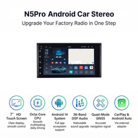 Navigation GPS pour voiture LODARK N5Pro 7 pouces Android 14 pour Toyota Corolla Hilux UIS7865 Octa Core 12nm DSP CarPlay
