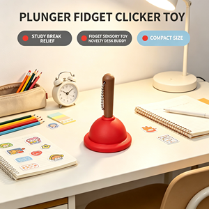 Juguete Antiestrés Clicker de Émbolo Impreso en 3D, Gadget Divertido para Aliviar el Estrés, Adorno de Escritorio, Colgante Portátil para Bolsa, Decoración de Oficina - Product Image 3
