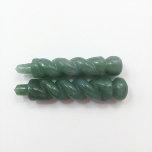Varita de Cristal Curativa de Ágata Verde, Piedra Semipreciosa Tallada a Mano, Pieza Única, Gema de la Nueva Era para Sanación - Product Image 1