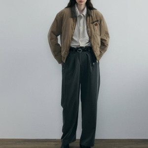 Nouvelle veste décontractée pour femme avec logo personnalisé, style cool, épaules tombantes, veste bomber, 100% coton, style hip-hop, veste cargo courte à fermeture éclair - Product Image 2