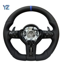 Volant de voiture en cuir perforé noir YZ Premium M Sport pour BMW Série F F10 F30 F31 F32 F20 E92 E60 X6 E71 X5 E70 M3 M4