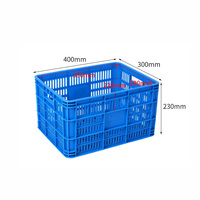 380 Conteneurs en plastique perforés robustes, écologiques, légers et ventilés, recyclables et empilables pour la logistique