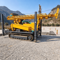 Foreuse hydraulique diesel DTH sur chenilles SL500S d'occasion, 220 m, pour puits d'eau