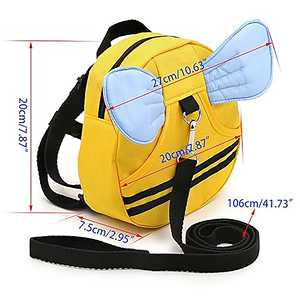 Petit cartable en nylon de dessin animé créatif pour enfant de 1 <span class=keywords><strong>à</strong></span> 3 <span class=keywords><strong>ans</strong></span> <span class=keywords><strong>Sac</strong></span> <span class=keywords><strong>à</strong></span> <span class=keywords><strong>dos</strong></span> anti-perte pour l'éducation de la petite enfance - Product Image 6