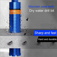 Foret à denture de montagne de 32 mm de diamètre, poignée hexagonale M22, outil de perçage au diamant pour climatisation, pour percer le béton, le ciment, les murs