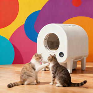 Bac à litière autonettoyant directement de l'usine, bac à litière automatique, entretien facile, désodorisant, grande capacité, sûr - Product Image 1