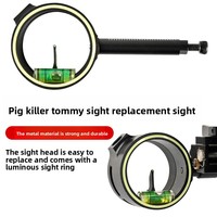 Tête de visée de remplacement Fire Pig en alliage d'aluminium pour arc composé et arc classique, pour tir à l'arc en extérieur, auto-luminescente, en stock chez les fabricants