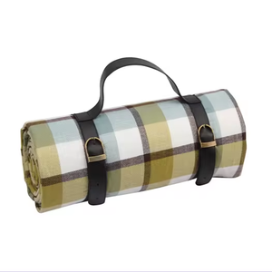 야외 캠핑 깔개를 위한 방수 백킹과 수제 주문 신소재 피크닉 담요 빨 비치 매트 - Product Image 3