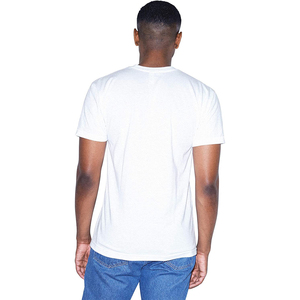 T-shirt personalizzate estive a manica corta unisex in maglia serigrafata 200gsm, 60% cotone 40% poliestere, bianco e nero - Product Image 2