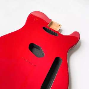 قطع غيتار كهربائي, قطع غيار لجيتار كهربي من خشب الزيزفون ، بلون سادة ، مصنوعة يدويًا ، مصنوعة من خشب الزيزفون ، بلون أحمر تفاح ، لجيتار luthier TL - Product Image 6