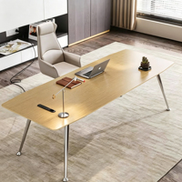 Bureau de direction au design minimaliste moderne à prix d'usine, mobilier de bureau robuste, bureau de direction simple et élégant