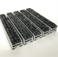 Tapis d'entrée encastrés éprouvés dans l'industrie, tapis de porte en aluminium, tapis de sol commerciaux personnalisés intégrés pour les entreprises, extérieur et intérieur