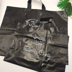 תיק כותנה רך לולאה רכה ידיות <span class=keywords><strong>ldpe</strong></span>/hdpe tote קניות שקית פלסטיק עם לוגו משלו עבור אריזת בגדים - Product Image 5