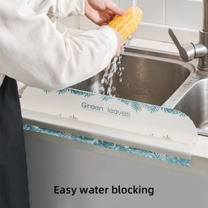 Kitchen Sink Splash Guard Impermeable Sink Water Baffle <b>Plate</b> Faucet Splash Guard with Strong Suction Cup Waterproof - Product Image 3