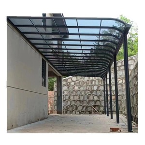 Auvent de villa en alliage d'aluminium, abri de pluie pour patio extérieur, design moderne et imperméable - Product Image 2