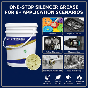 Grasso per Silenziatori Certificato NSF H1 HALAL NLGI <span class=keywords><strong>0</strong></span>-<span class=keywords><strong>30</strong></span> fino a 180°C, Sicuro per Alimenti, Resistente all'Acqua, OEM Personalizzato per Elettrodomestici - Product Image 3