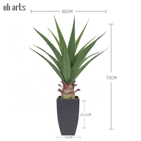 Plantes artificielles Oh Arts Ebay, 73 cm de hauteur, plante artificielle printemps/pâques, agave artificielle, présentée en Chine