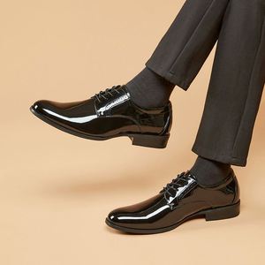 Zapatos de Hombre con Suela Gruesa, de Cuero, Casuales, de Moda, con Plataforma, Cómodos, Modernos, para Caminar al Aire Libre, Diseño Diario - Product Image 3