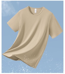 T-shirt Unisex da <span class=keywords><strong>Uomo</strong></span> e Donna a Girocollo a Maniche Corte, Vestibilità Slim, in Modal - T-shirt Intima Basica Estiva da <span class=keywords><strong>Uomo</strong></span> ad Asciugatura Rapida - Product Image 6