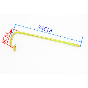 Tuyau de cuisinière à gaz, longueur 34 cm, courbure de 8 cm, pour réparation et remplacement de gaz GPL/gaz naturel - Product Image 1