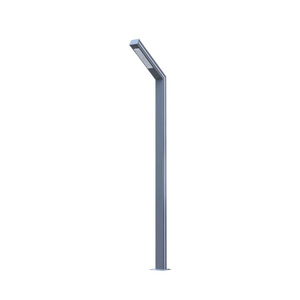 Lampadaire tout-en-un de lumière de route de jardin LED de profil en aluminium étanche IP65 avec l'alimentation d'énergie solaire pour l'usage extérieur - Product Image 1