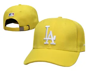 Zjm pemasok Cina 2024 baru topi ayah desain kontras topi bisbol baru gorera ny gorras era baru al por mayoret olahraga LA topi bisbol
