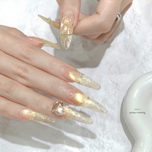 Vernis à ongles gel effet œil de chat bulle d'eau estival 2026, nouvelle tendance, perles de verre scintillantes, vente en gros pour salons de manucure, logo personnalisé - Product Image 3