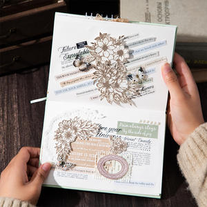 Bloc de 30 Notas Adhesivas por Paquete, Serie Susurros del Libro, Materiales Creativos para Collage, Fondos para Diarios con Temática de Texto - Product Image 4