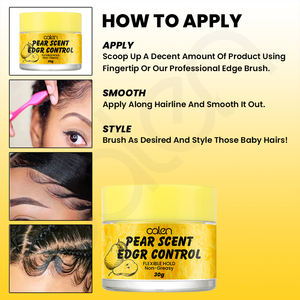 Luxfume 30ml Unisex Edge Control Haircare Organic Hair Enhancing Shine Hidratante Impermeable para cabello africano - Product Image 6