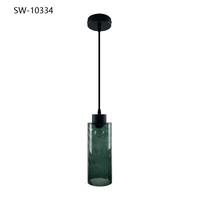 Lustre nordique pour salle à manger, lampe de chevet simple pour salon et chambre à coucher, lustre moderne minimaliste à tête unique en verre