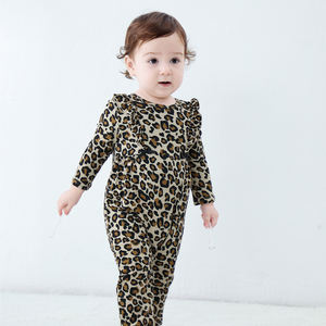 Combinaison personnalisée pour bébé fille à manches longues, tenue zippée pour nourrisson, vêtements pour tout-petits, grenouillère en bambou, vente en gros de vêtements pour bébés - Product Image 2