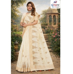 Sari en coton ethnique Ajmera Fashion, élégant, traditionnel, imprimé, stylé, confortable, pour les occasions spéciales, séchage rapide, pour femmes - Product Image 2